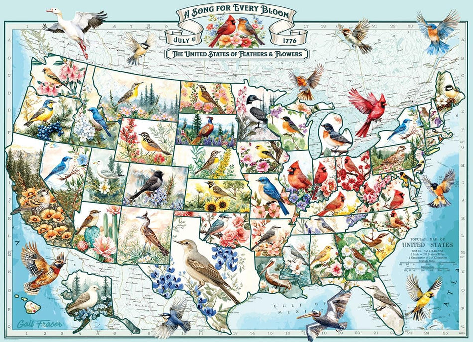 EUROGRAPHICS: A Song for Every Bloom: 300 Piece Puzzle