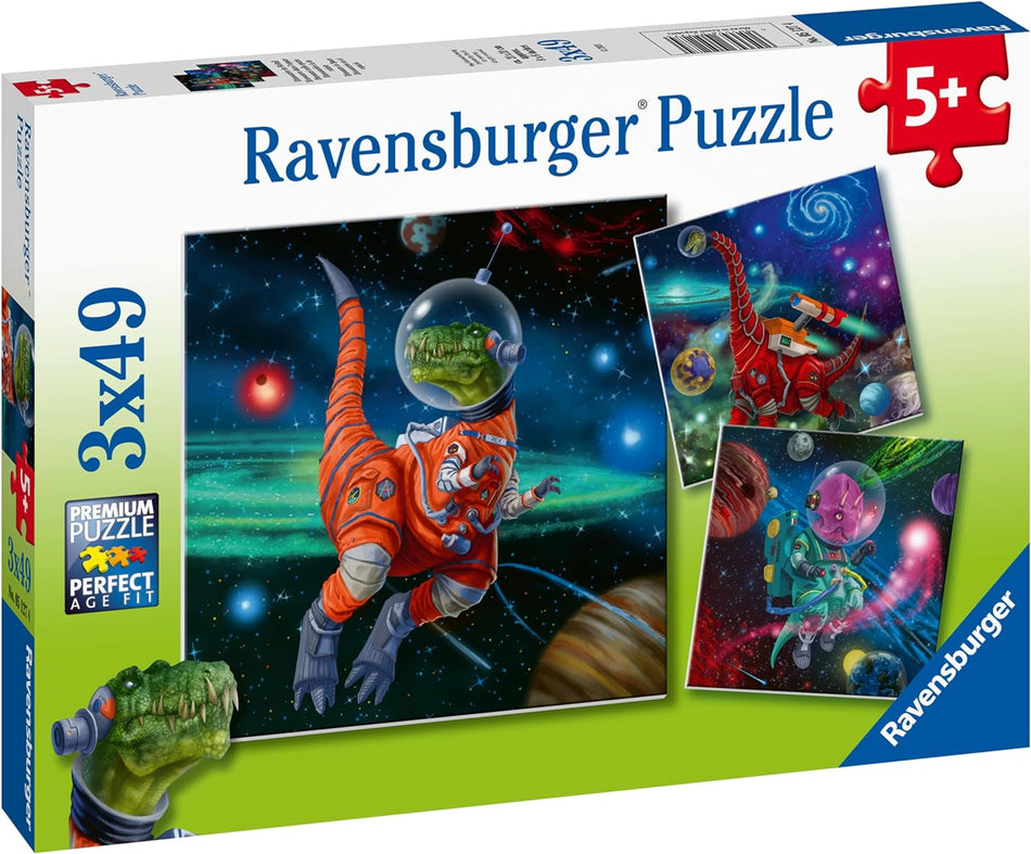 Ravensburger: Dinosaurs in Space: 3x49 Piece Puzzle