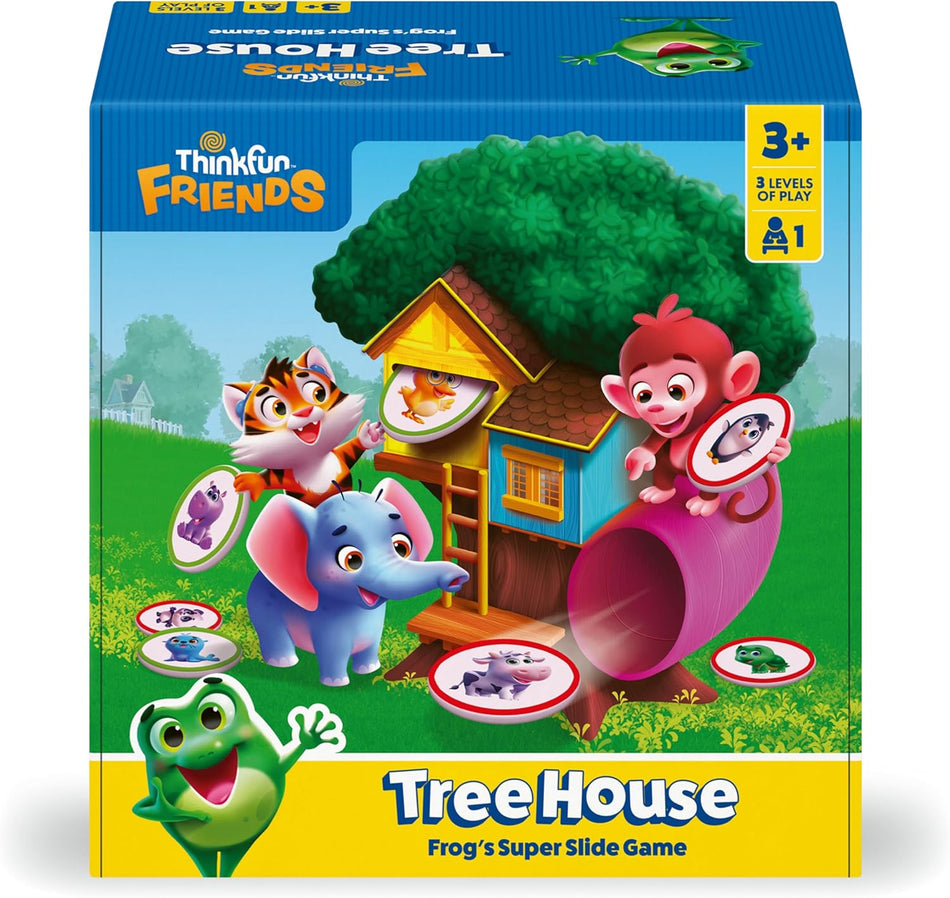 ThinkFun Friends: Tree House: Frog's Super Slide Matching Game