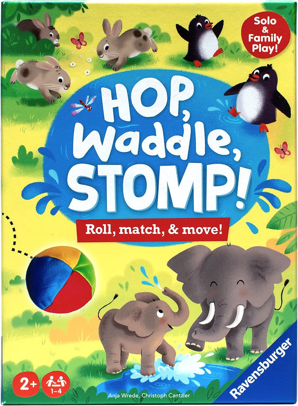 Ravensburger: Hop, Waddle, Stomp! Entertaining Animal Puzzle Game for Kids