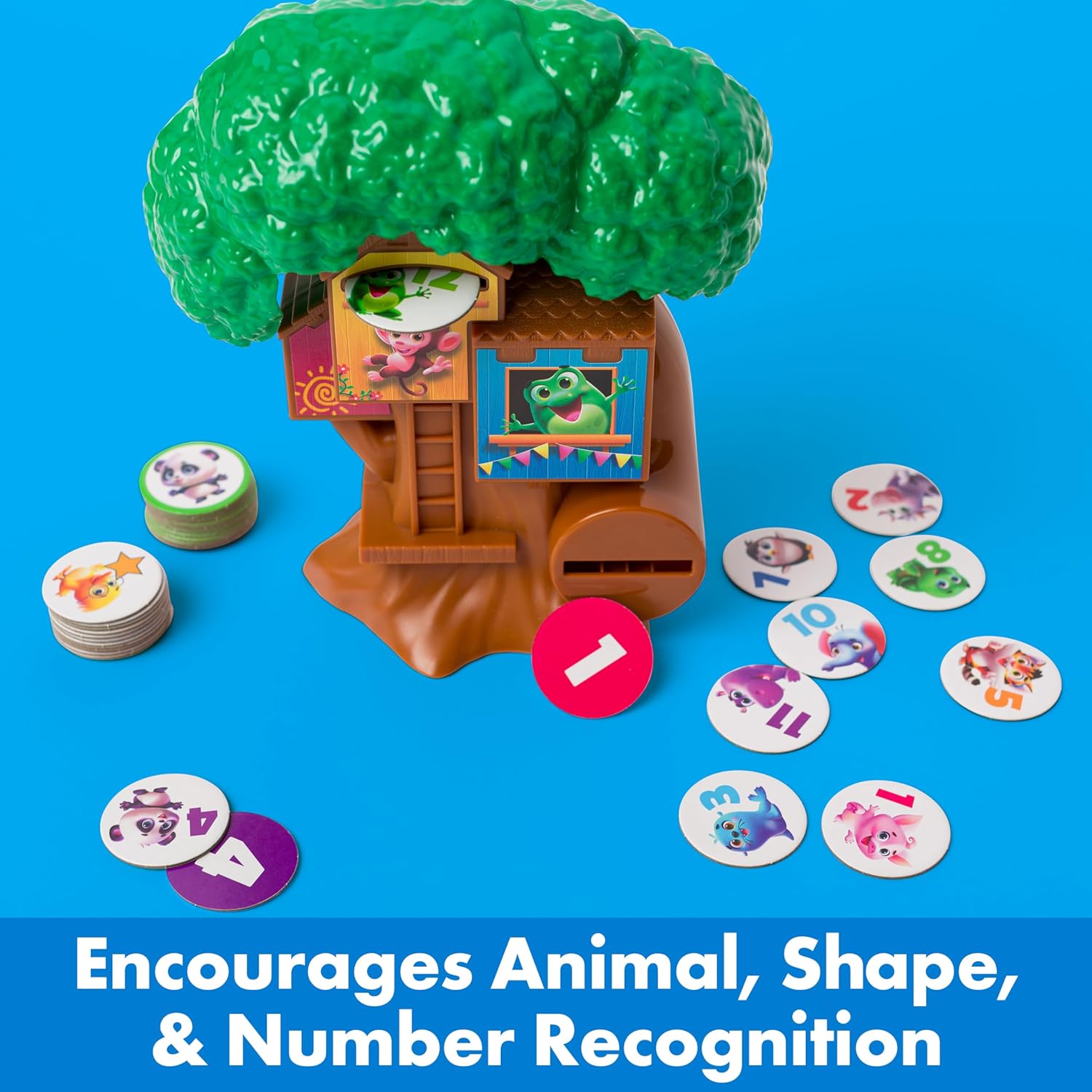 ThinkFun Friends: Tree House: Frog's Super Slide Matching Game ...