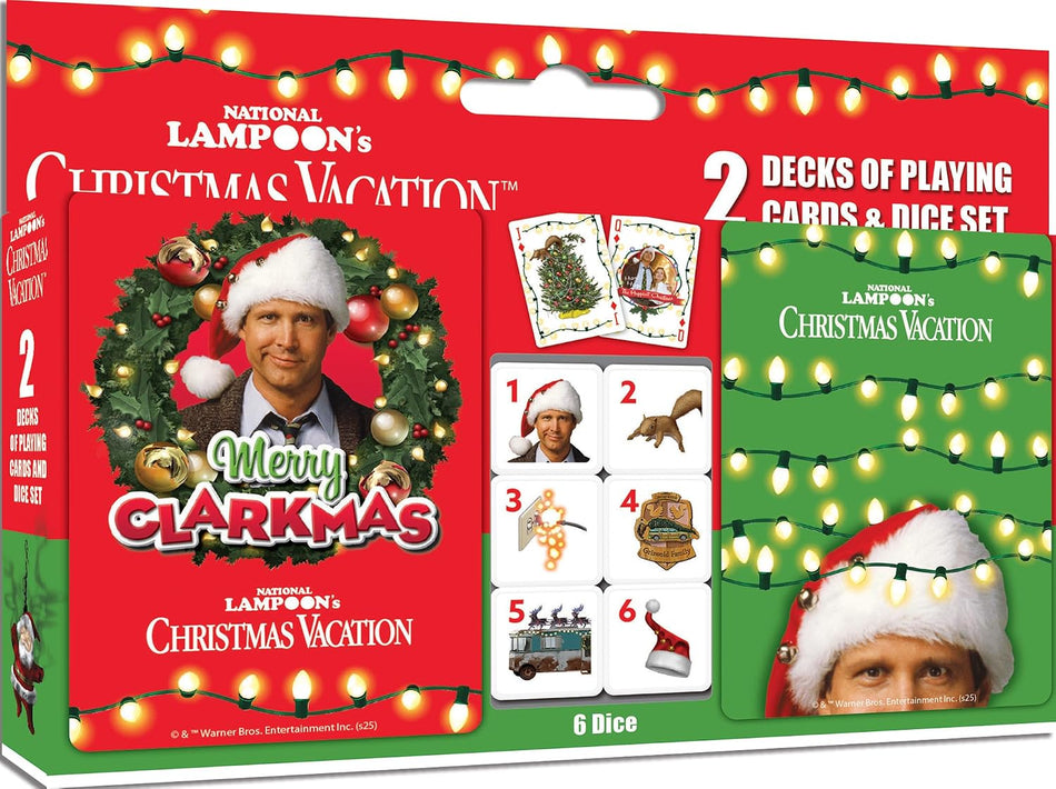 Masterpieces - National Lampoon's Christmas Vacation | 2-Pack Playing Cards & Dice Set