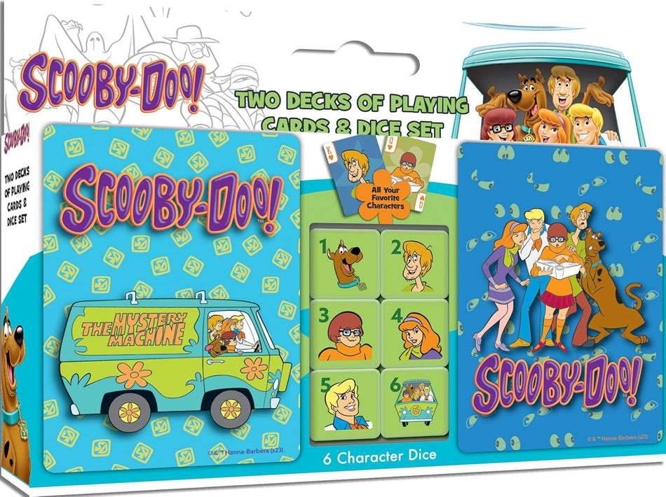 Master Pieces: Scooby Doo 2-Pack Playing Cards & Dice Set