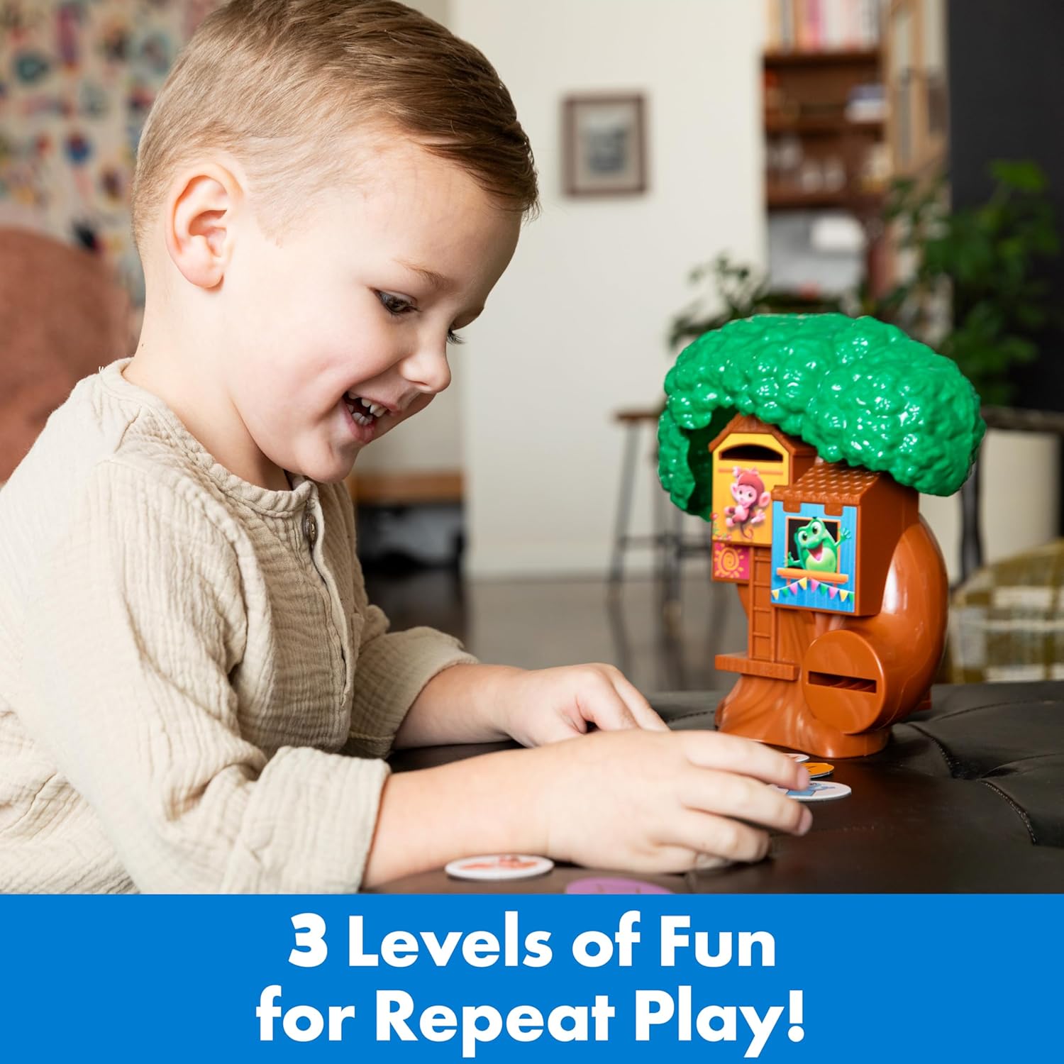 ThinkFun Friends: Tree House: Frog's Super Slide Matching Game ...