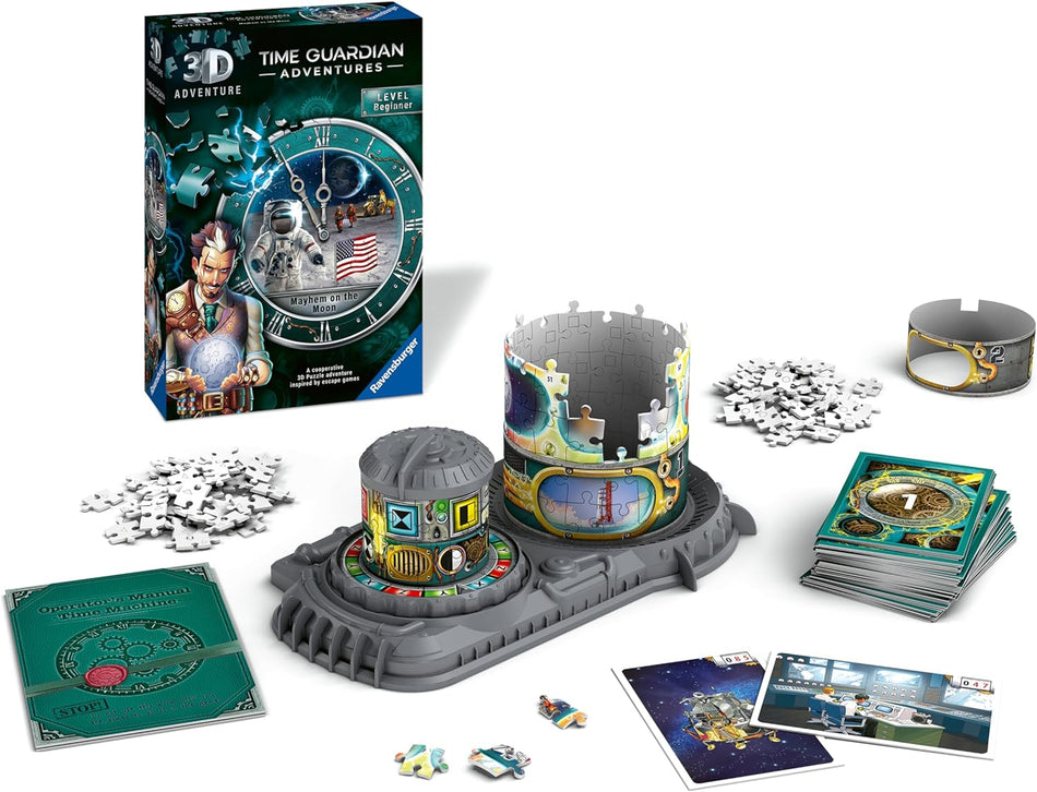 Ravensburger: Time Guardian Adventures: Mayhem on The Moon: A Cooperative 216 Piece 3D Puzzle