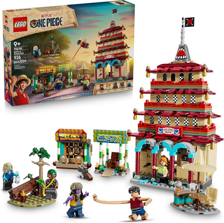 LEGO One Piece 75638 set with packaging and assembled model on a white background