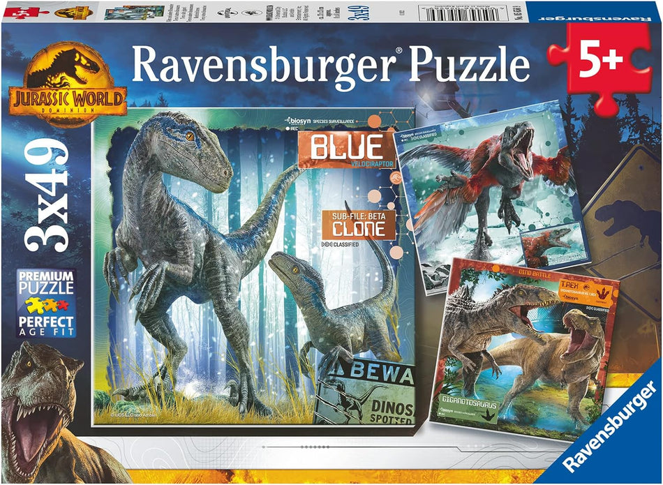 Ravensburger: Jurassic World Dominion: Restricted Access: 3x49 Piece Puzzle