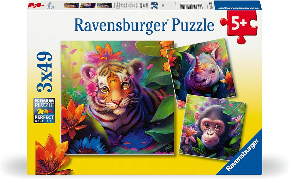 Ravensburger: Jungle Babies: 3x49 Piece Puzzle