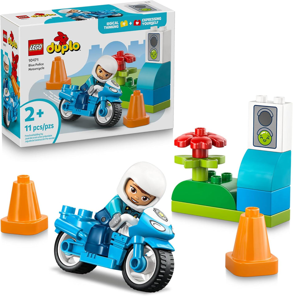 LEGO: DUPLO: Blue Police Motorcycle: 10471