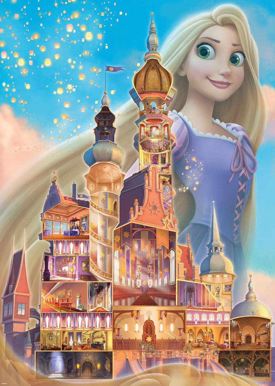 Ravensburger: Disney Castles: Rapunzel: 1000 Piece Puzzle