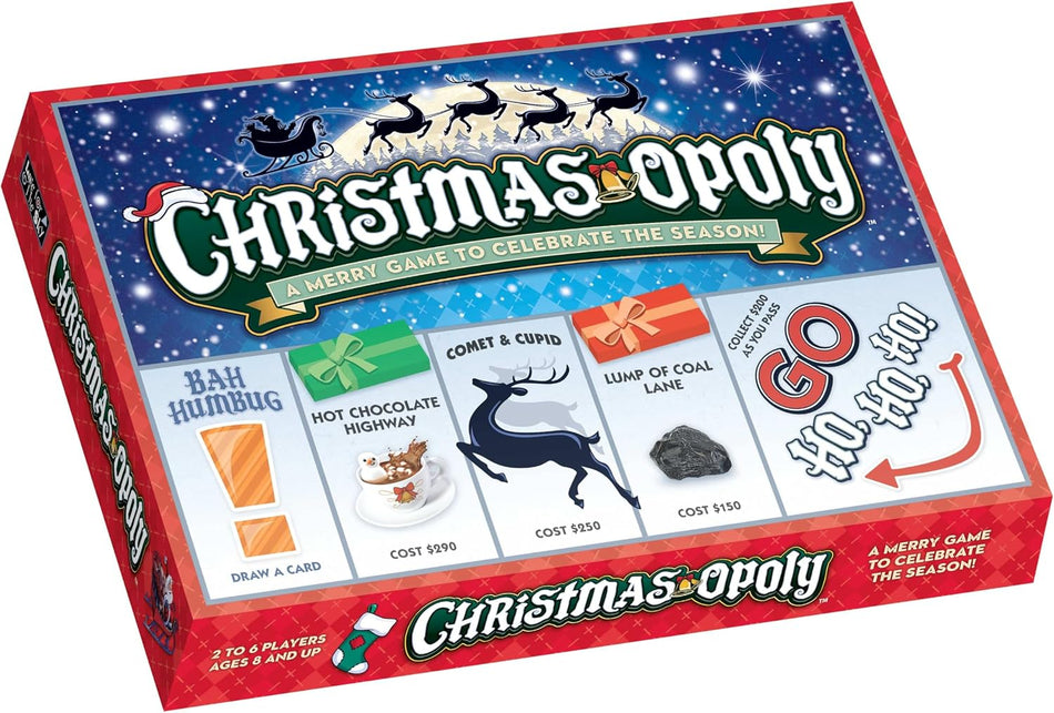 Christmas-Opoly Holiday Strategy Board Game | Late for the Sky
