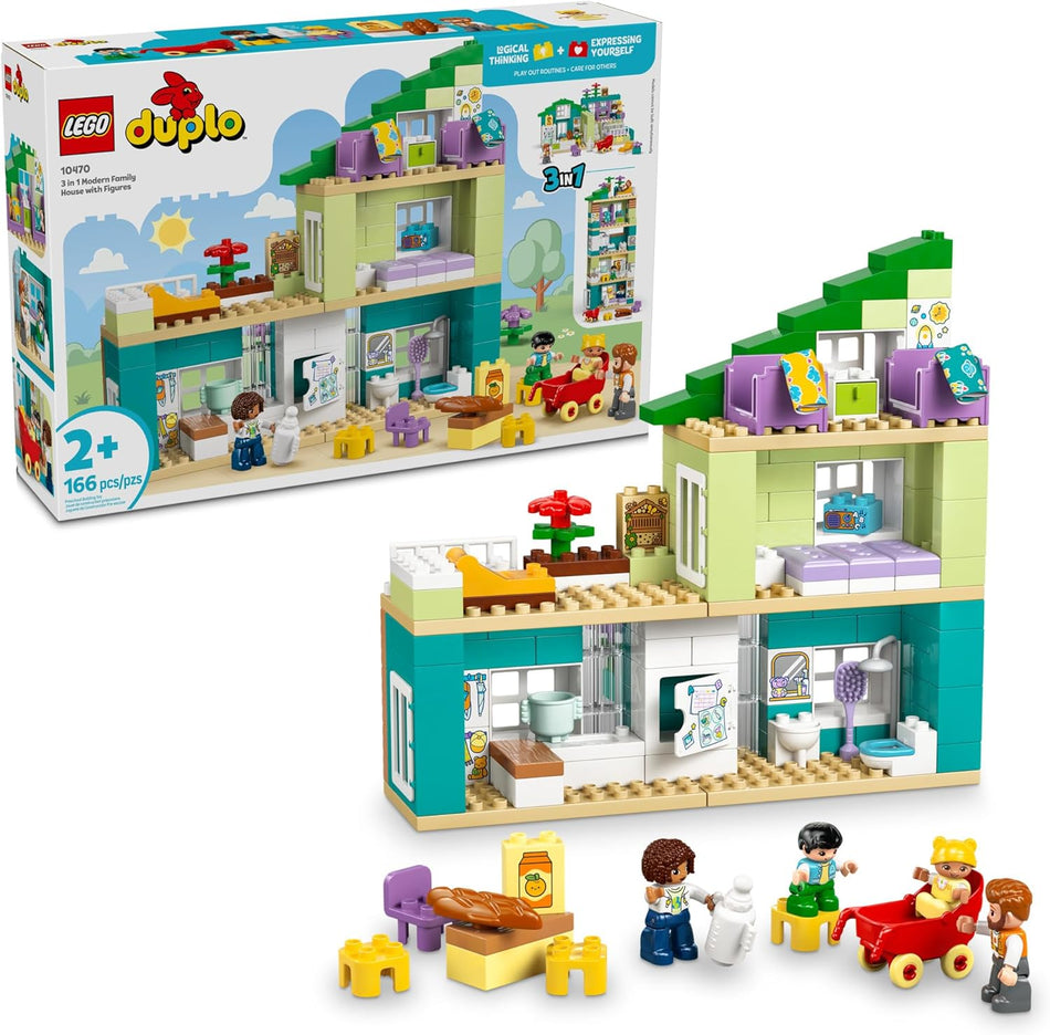 LEGO: DUPLO: 3 in 1 Modern Family House with Figures: 10470