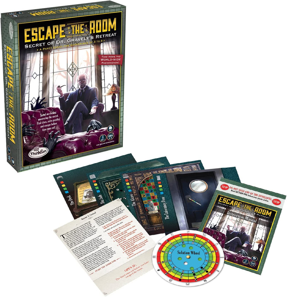 Think Fun: Escape the Room: Secret of Dr. Gravely's Retreat - An Escape Room Experience