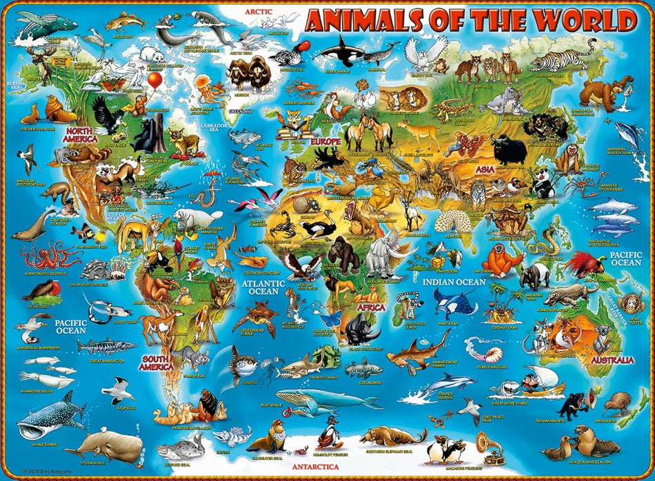 Ravensburger: Animals of The World: 300 XXL Piece Puzzle
