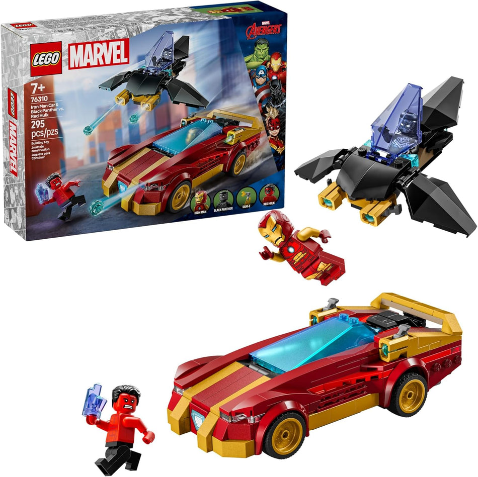 LEGO: Marvel: Iron Man Car & Black Panther vs. Red Hulk: 76310