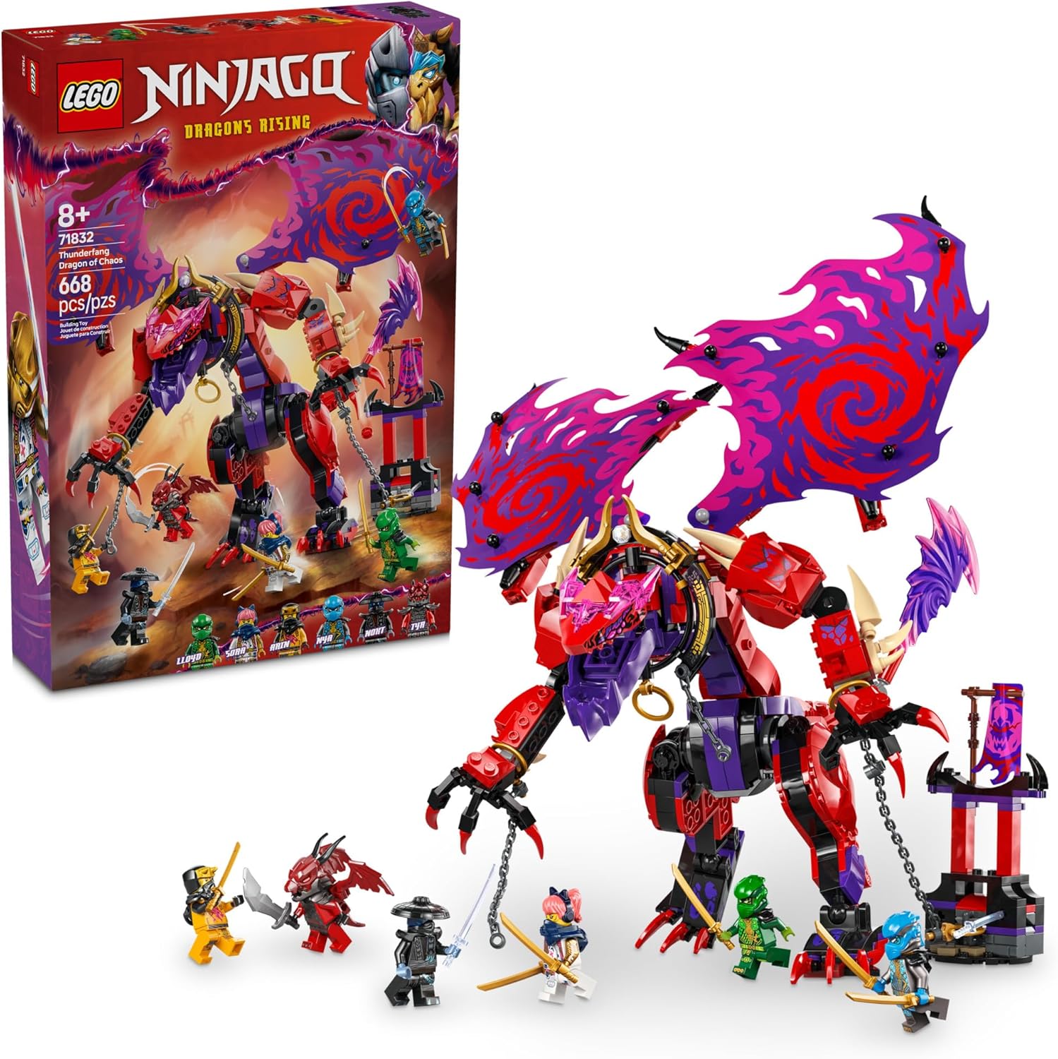 LEGO: NINJAGO: Thunderfang Dragon of Chaos: 71832 – Puzzled Gamer