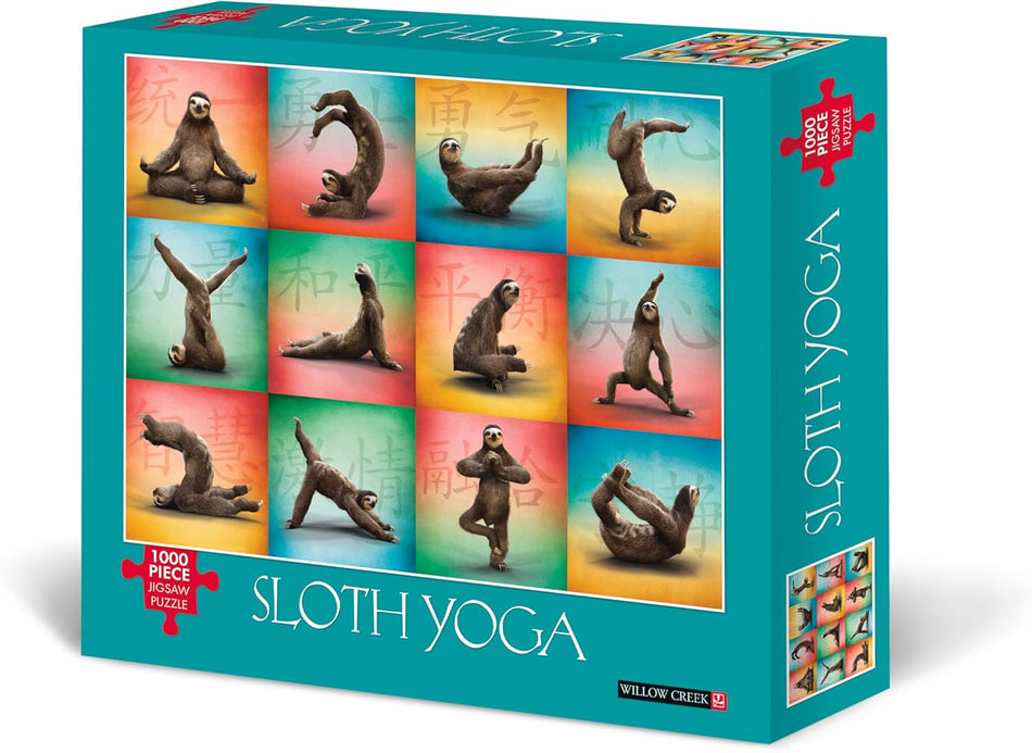 Willow Creek Press: Sloth Yoga: 1000 Piece Puzzle