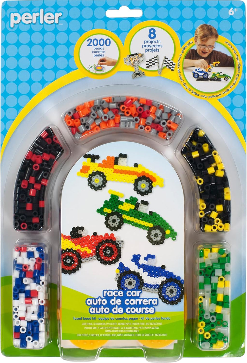 Perler: Beads Racecar Fused Bead Crafts