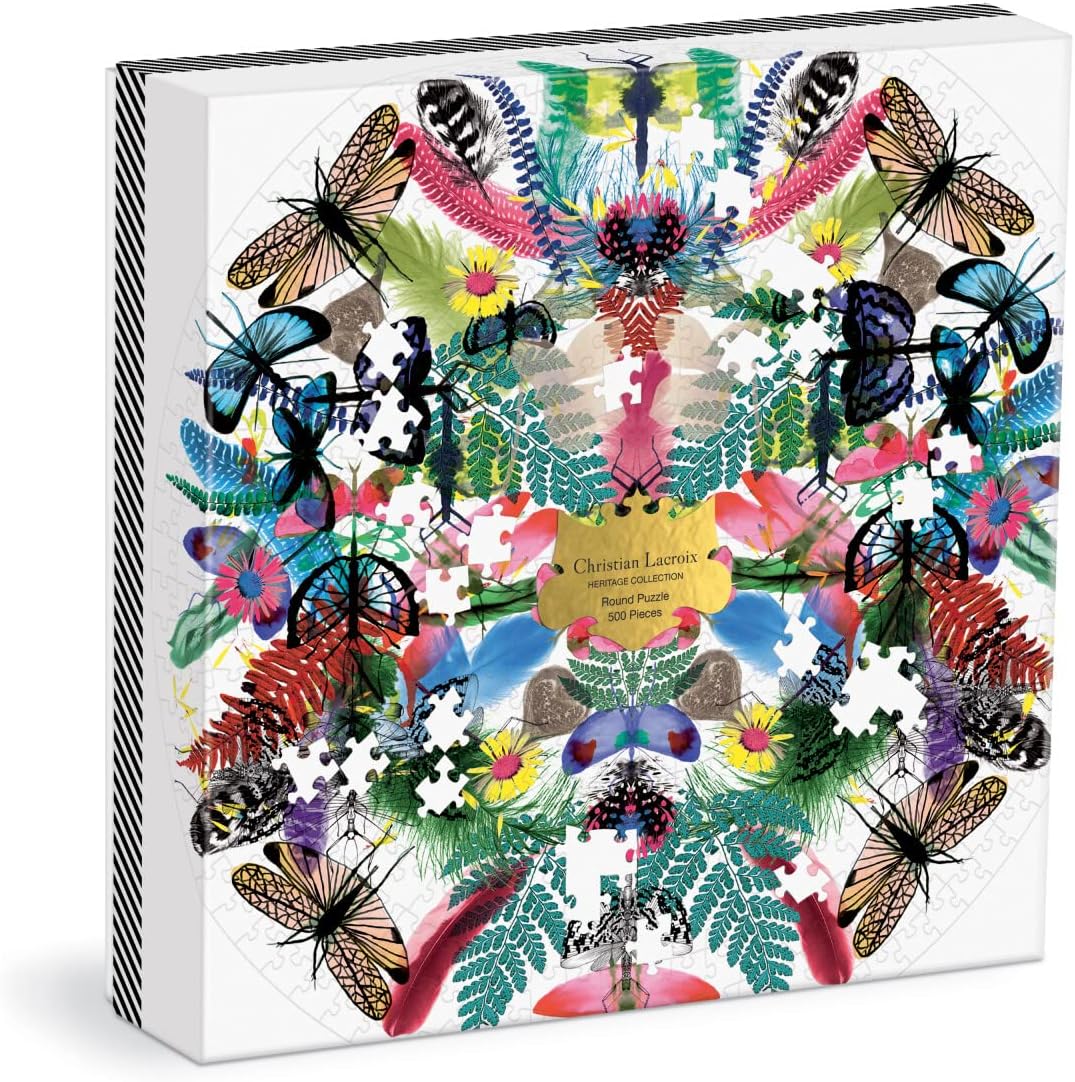 box image of Christian Lacroix Heritage Collection Caribe 500 Piece Round Puzzle - Challenging and Fun Jigsaw Puzzle