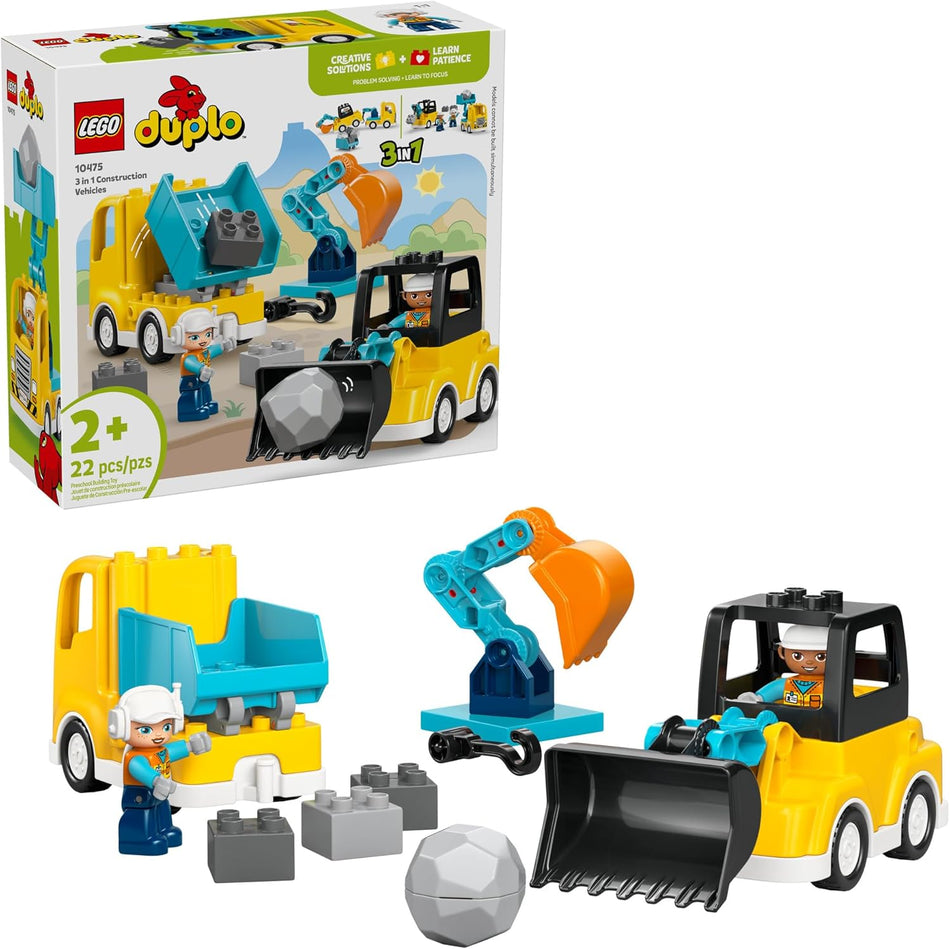 LEGO: DUPLO: 3 in 1 Construction Vehicles: 10475