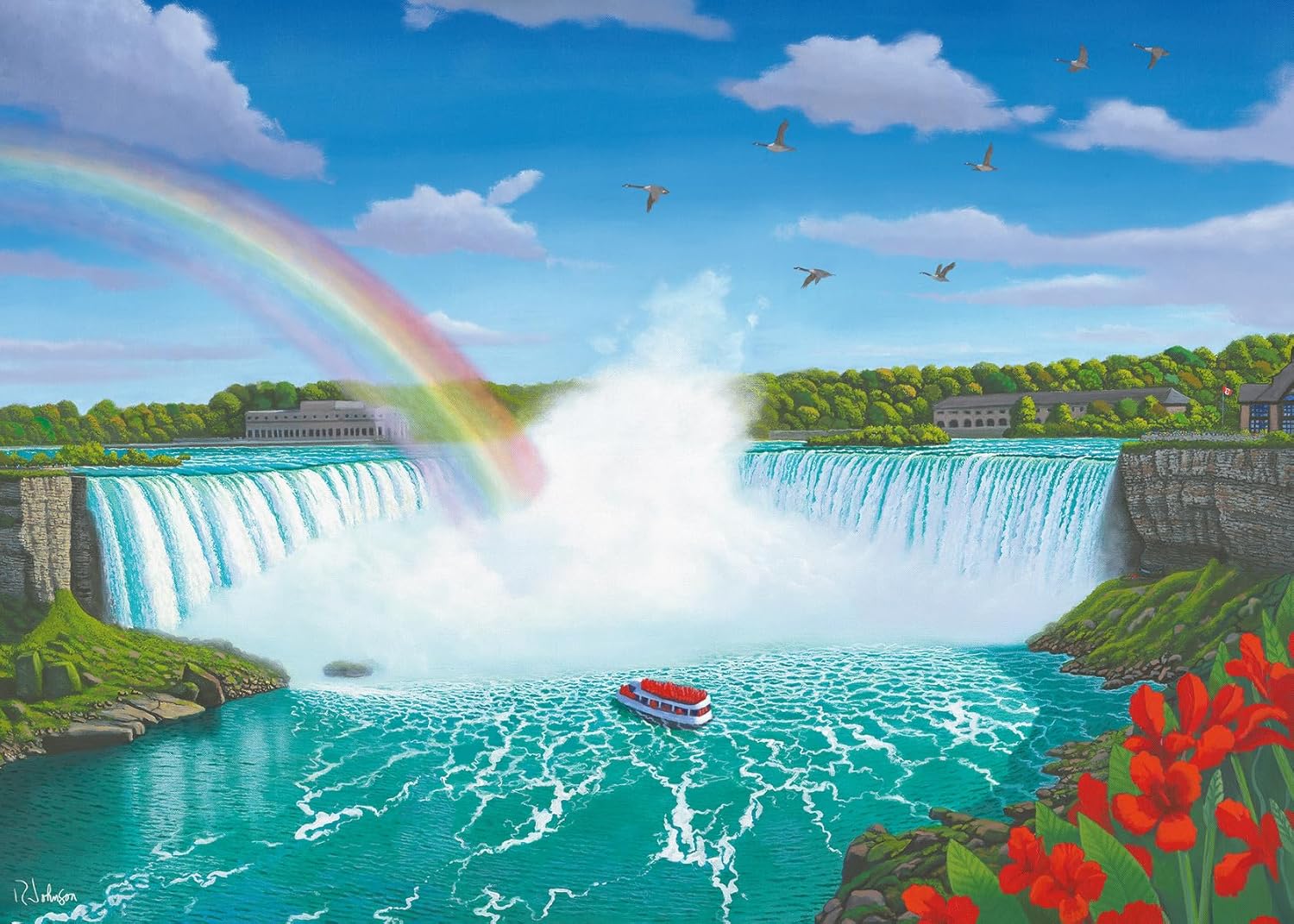Dowdle Niagara Falls 1000 Piece Jigsaw Puzzle | Premium Quality Collectible Puzzle With Original Art