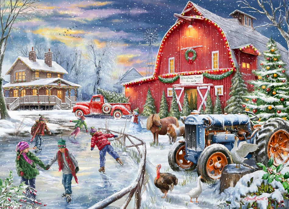 Vermont Christmas Company: Barnyard Christmas: 1000 Piece Puzzle