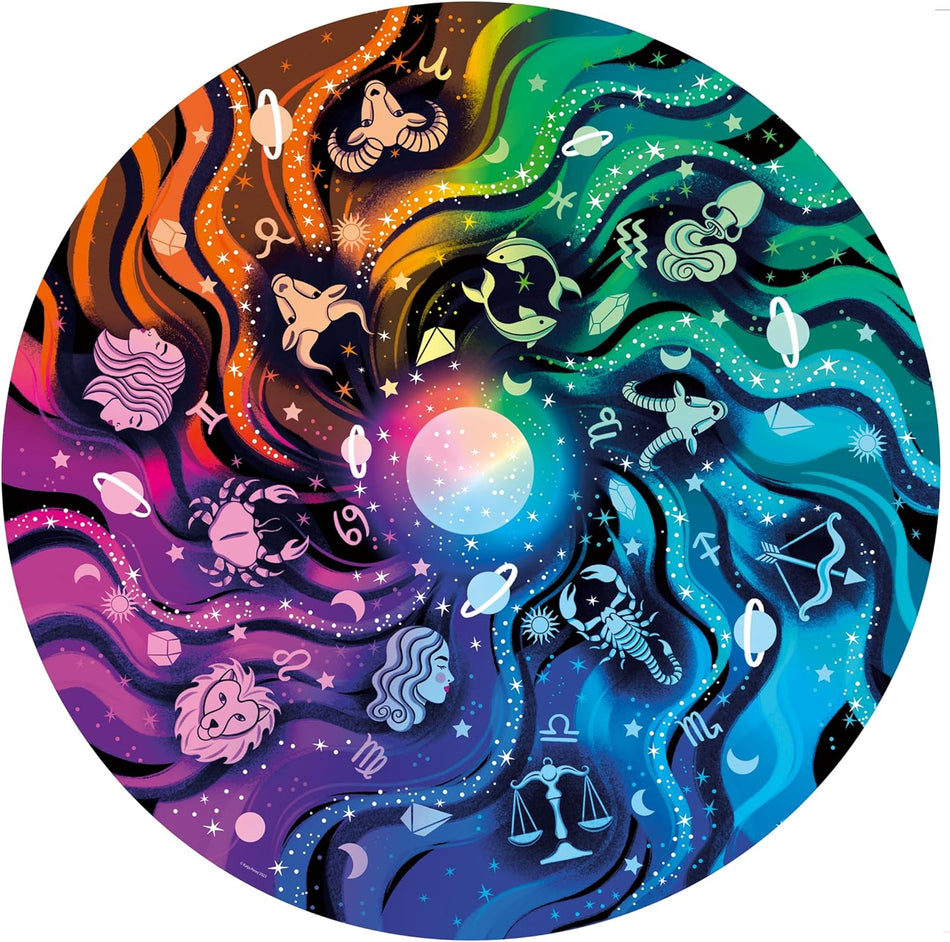 Ravensburger: Circle of Colors - Astrology: 500 Piece Circular Puzzle