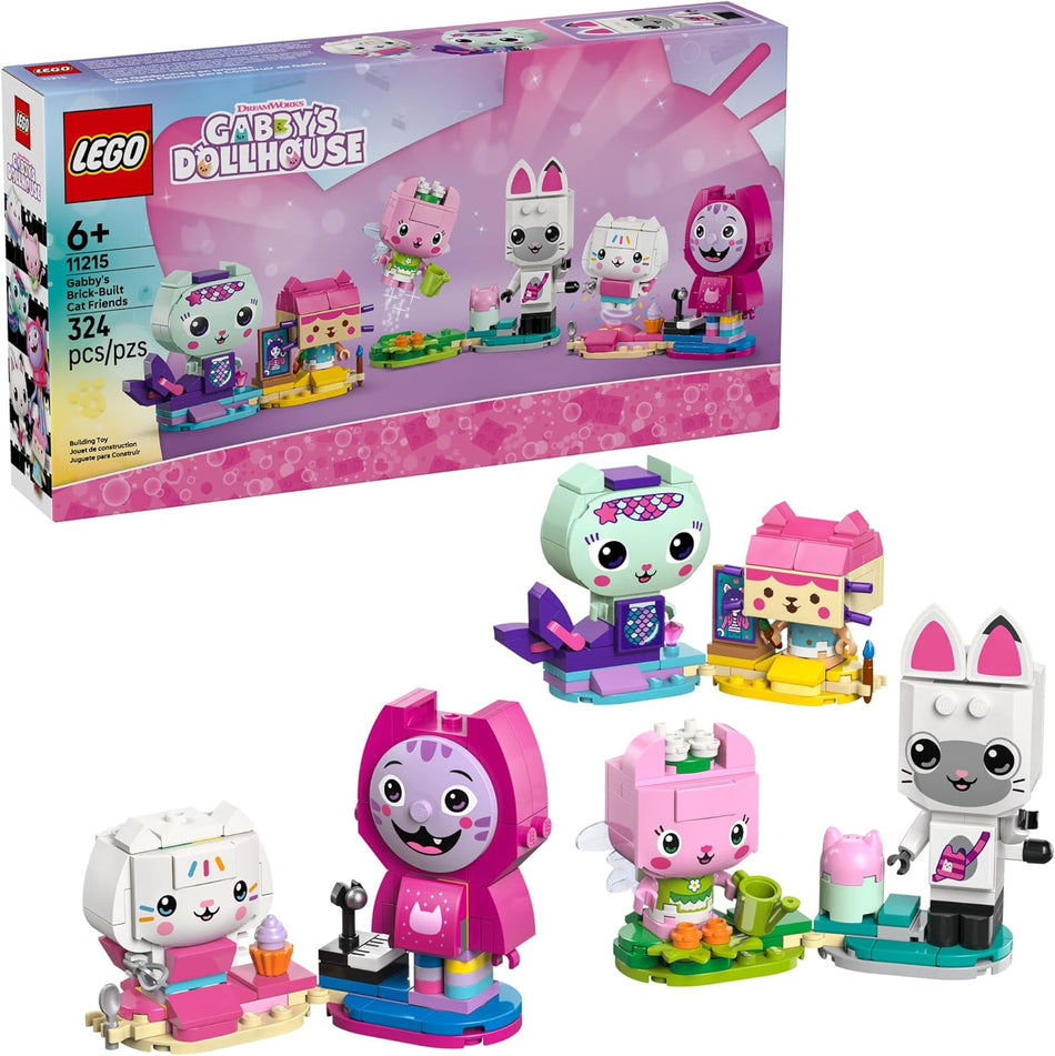 LEGO: Gabby's Dollhouse: Gabby's Brick-Built Cat Friends: 11215