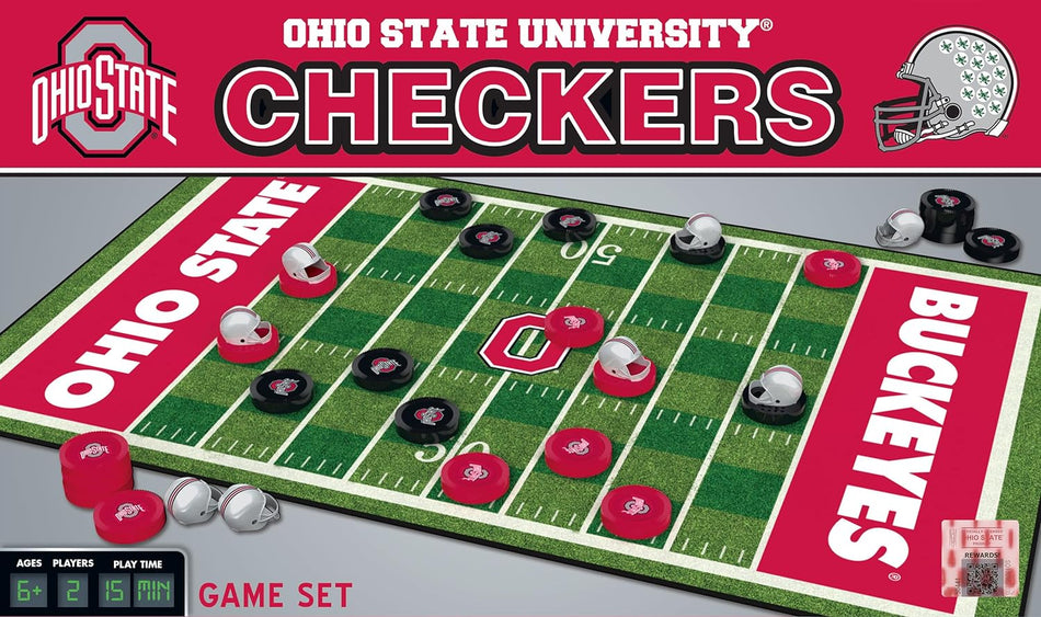 Master Pieces: NCAA Ohio State Buckeyes Checkers