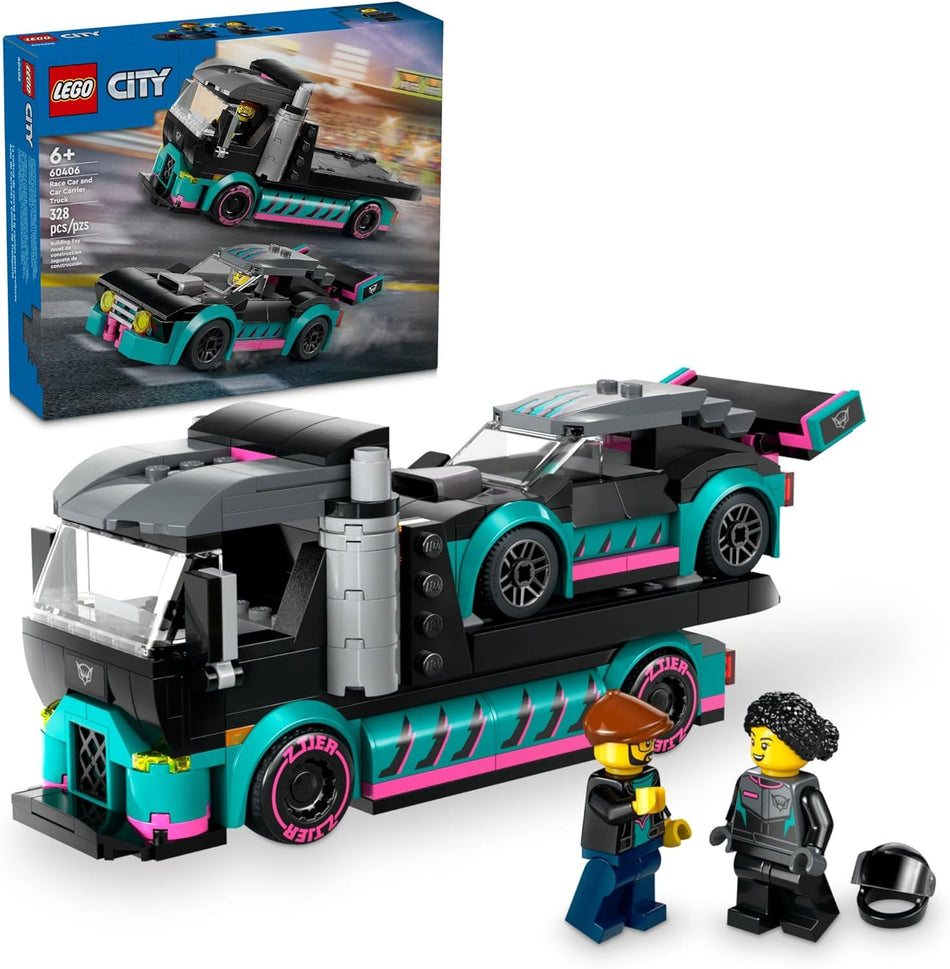 LEGO: City: Race Car and Car Carrier Truck: 60406