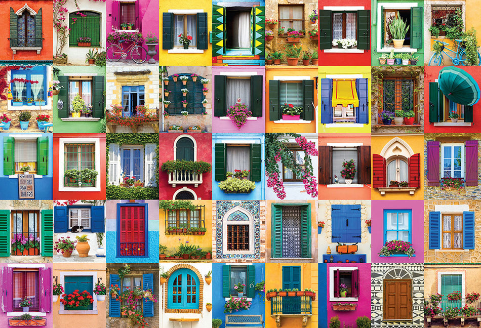 EuroGraphics: Mediterranean Windows: 2000 Piece Puzzle