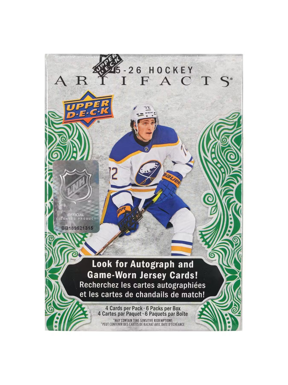 2025/26 Upper Deck Artifacts Hockey 6-Pack Blaster Box