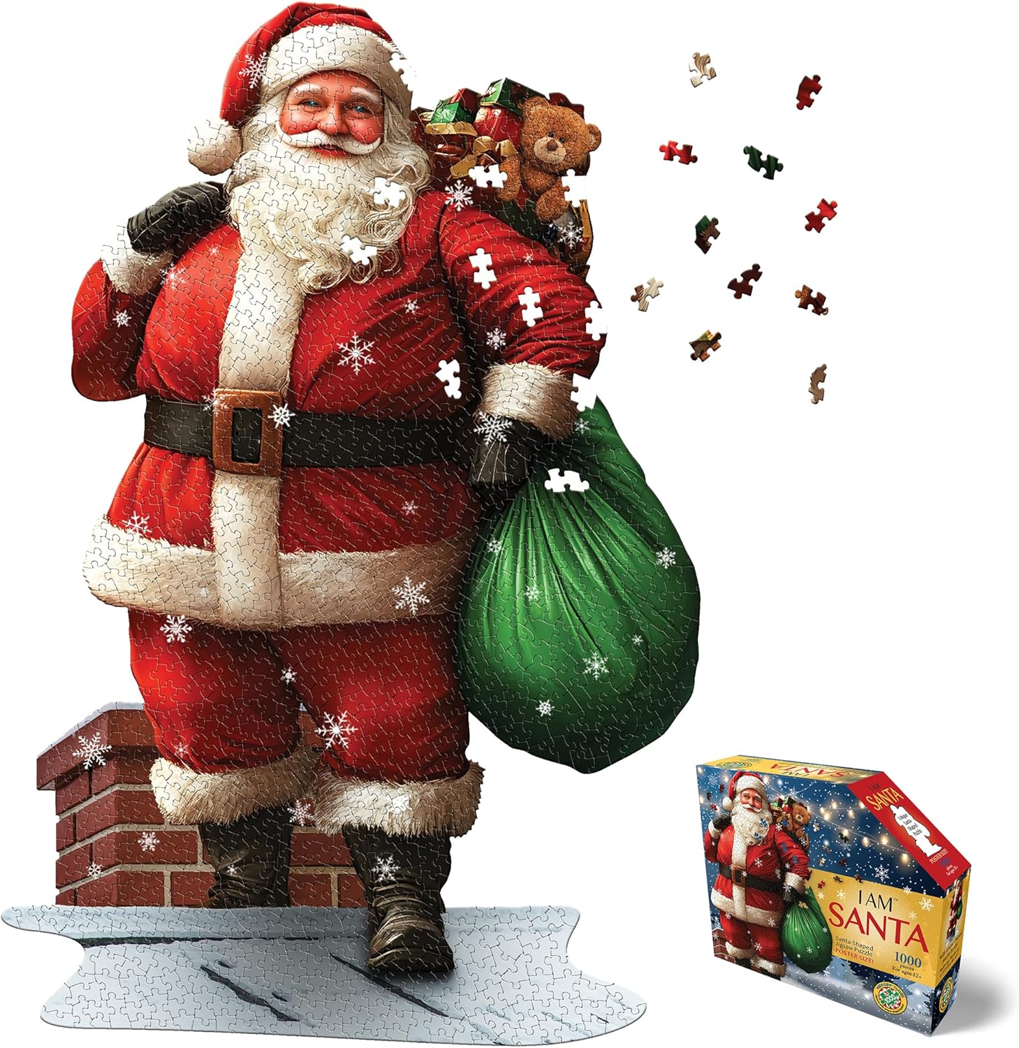 1000 Piece Shaped Jigsaw Puzzle - I Am Santa | Madd CAPP – Puzzled Gamer