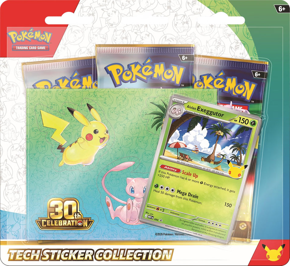 Pokemon TCG - 30th Celebration | Tech Sticker Collection Aloalan Exeggutor