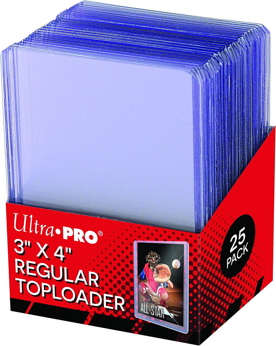 Ultra Pro - 3" X 4" Clear Regular Toploader | 25 Count