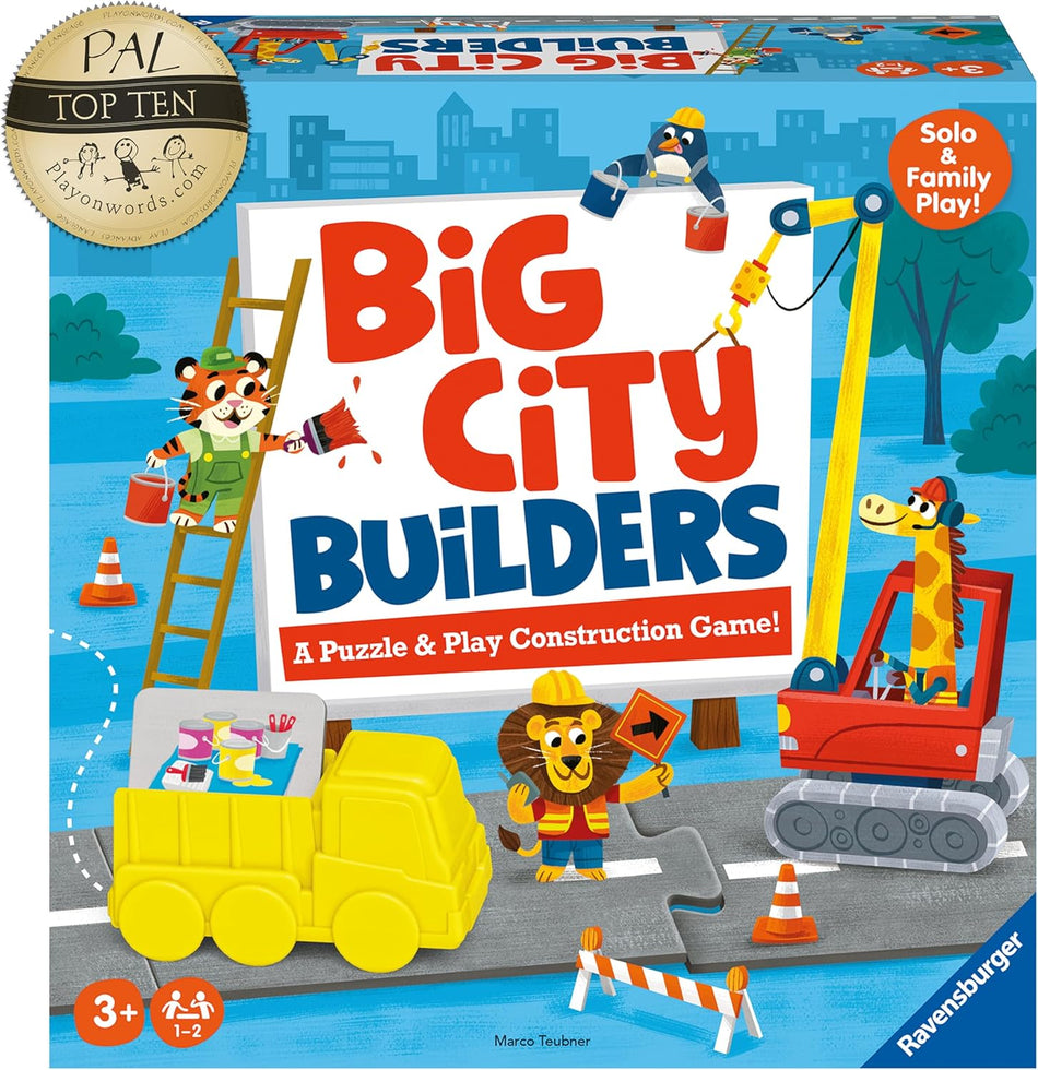 Ravensburger: Big City Builders:  Engaging Preschool Puzzle and Play Construction Game