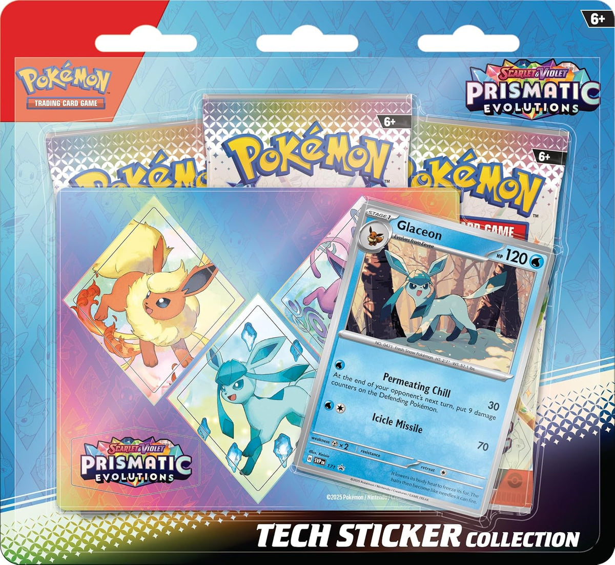 Pokémon trading card game pack with Prismatic Evolutions theme