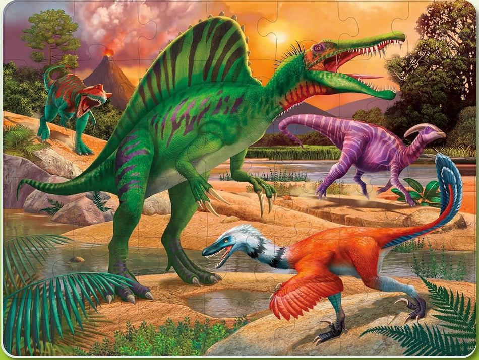 Ravensburger: Dinosaurs Roam The Earth: 42 Piece Frame Puzzle