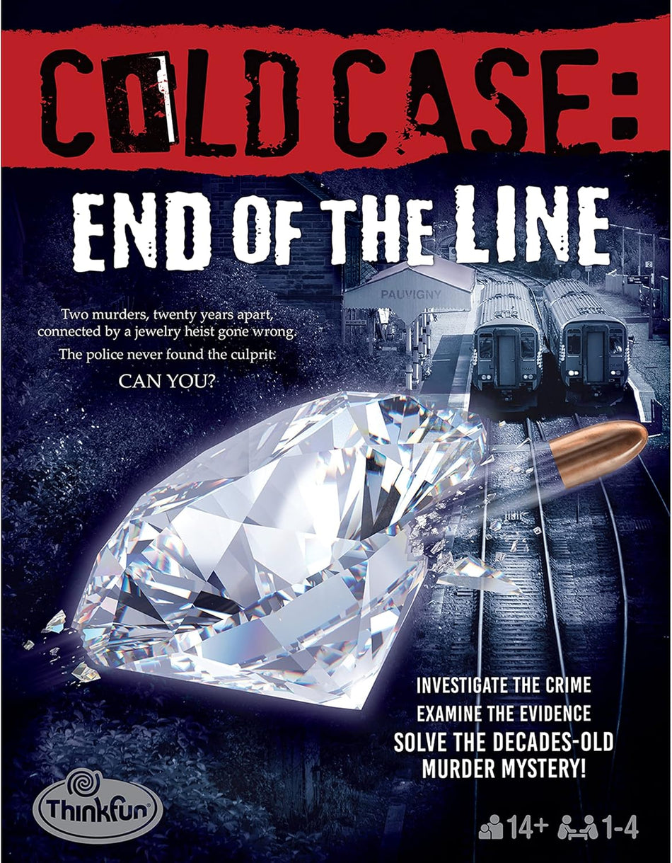 ThinkFun: Cold Case: End of the Line: Interactive Murder Mystery Game