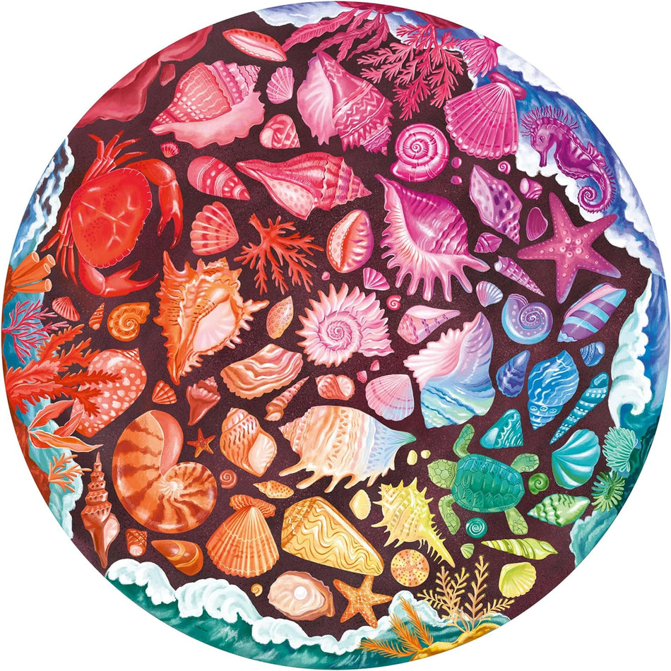 Ravensburger: Circle of Colors: Seashells: 500 Piece Circular Puzzle