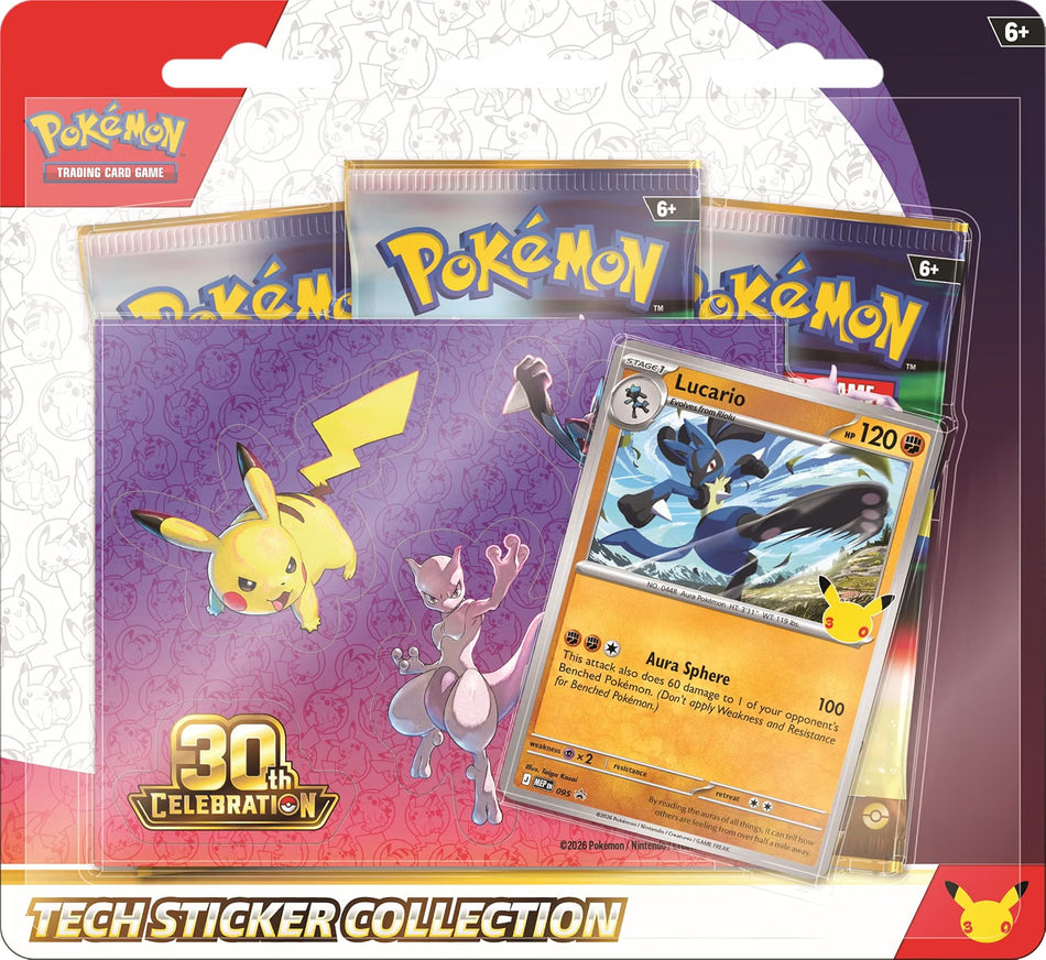 Pokemon TCG - 30th Celebration | Tech Sticker Collection Lucario