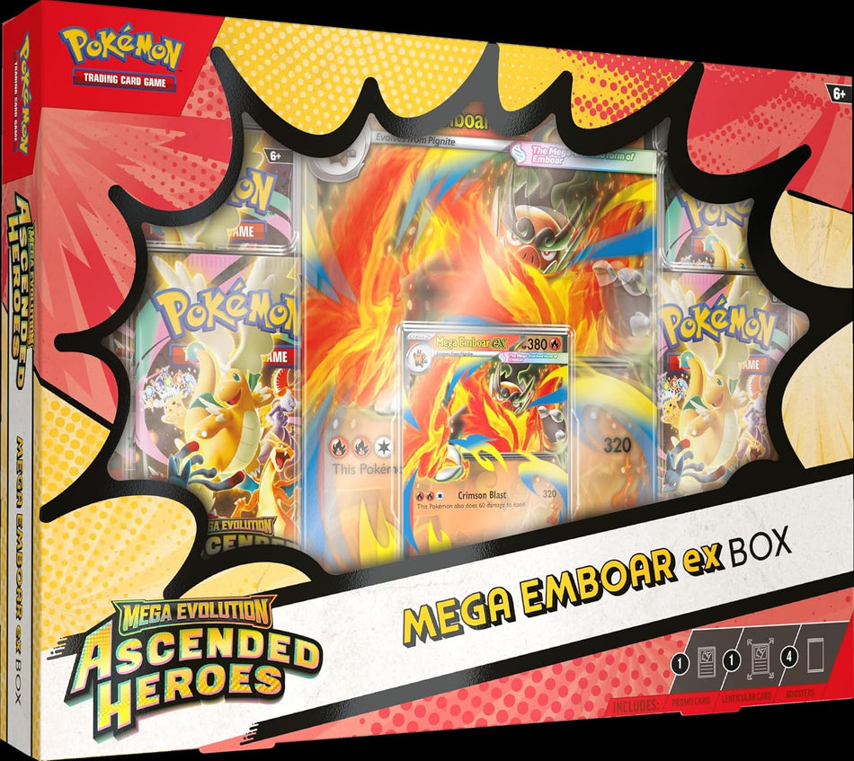 Pokémon TCG: Mega Evolution Ascended Heroes Mega Emboar ex Box