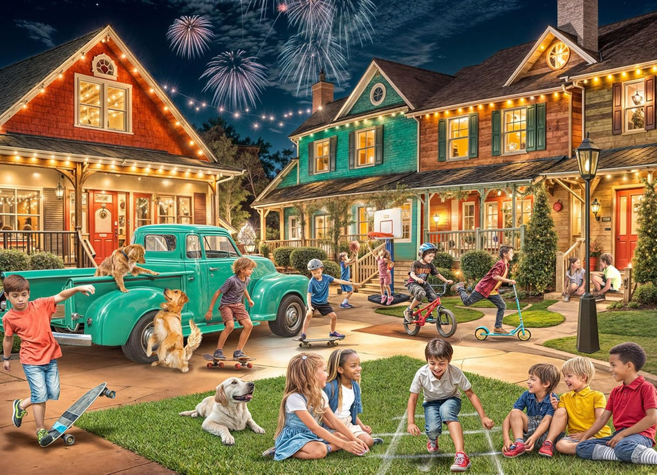 Vermont Christmas Company: Neighborhood Fun: 1000 Piece Puzzle