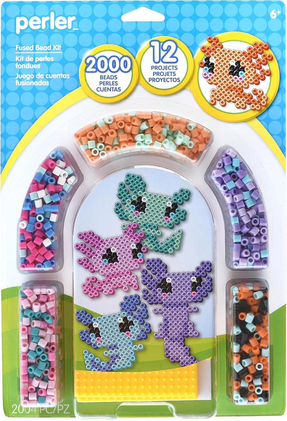 Perler: Axolotl Fused Bead Craft Activity Kit