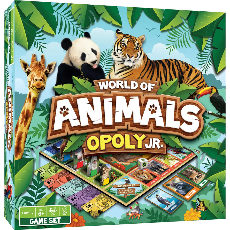 Master Pieces: World of Animals Opoly Junior