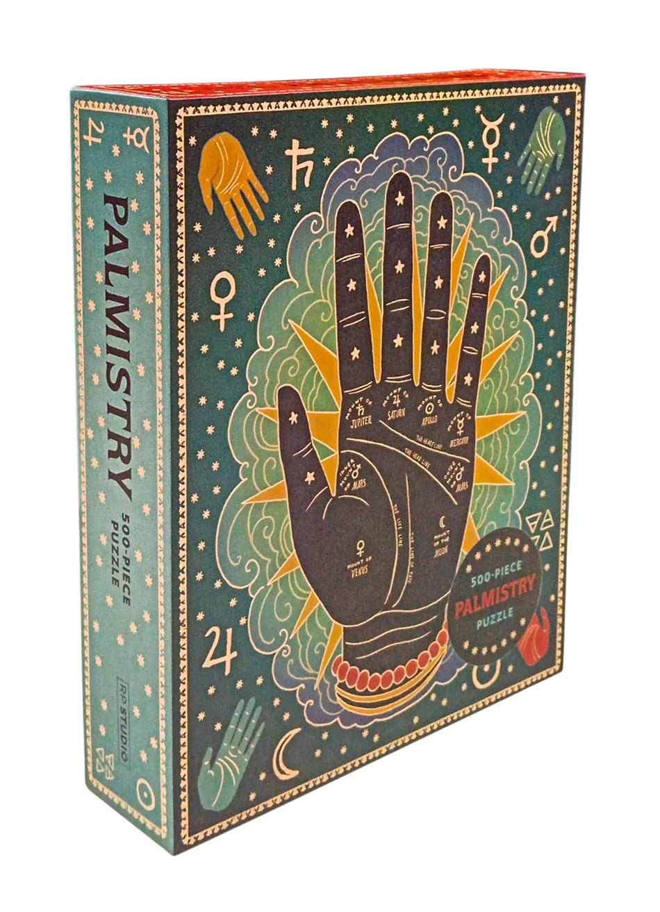 500 Piece Jigsaw Puzzle - Palmistry | Puzzle & Book Set