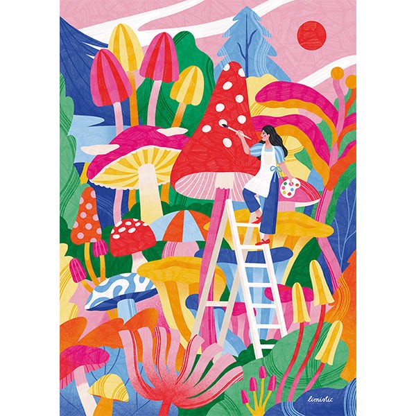 holiyay: Mycology Whimsy: 500 Piece Puzzle