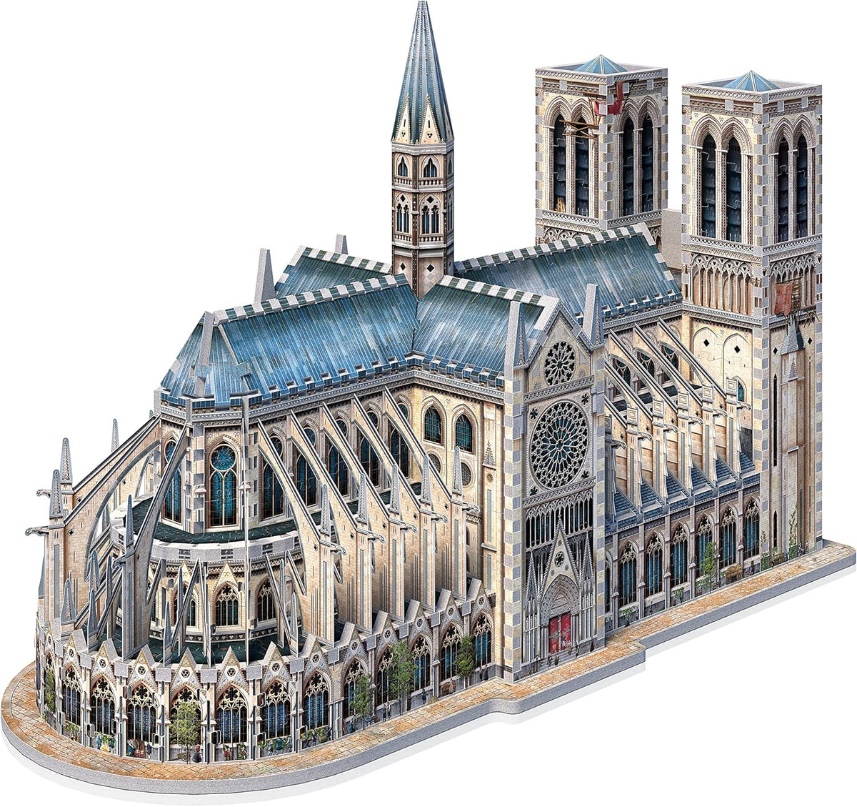 wrebbit 3d puzzle Model of a gothic cathedral on a white background