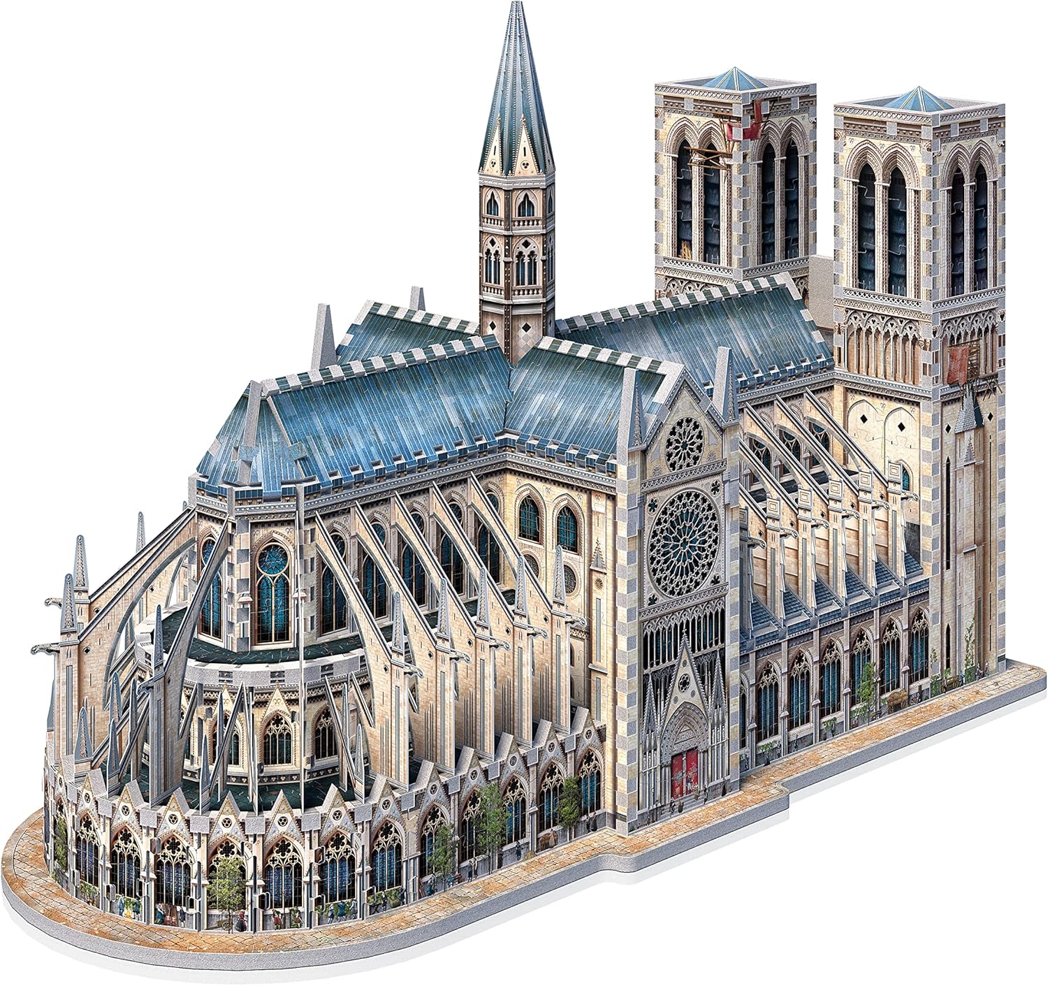 wrebbit 3d puzzle Model of a gothic cathedral on a white background