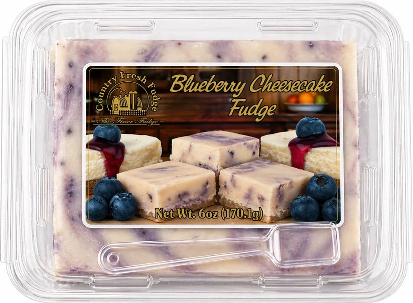 Blueberry Cheesecake Fudge - 12oz | Country Fresh Fudge